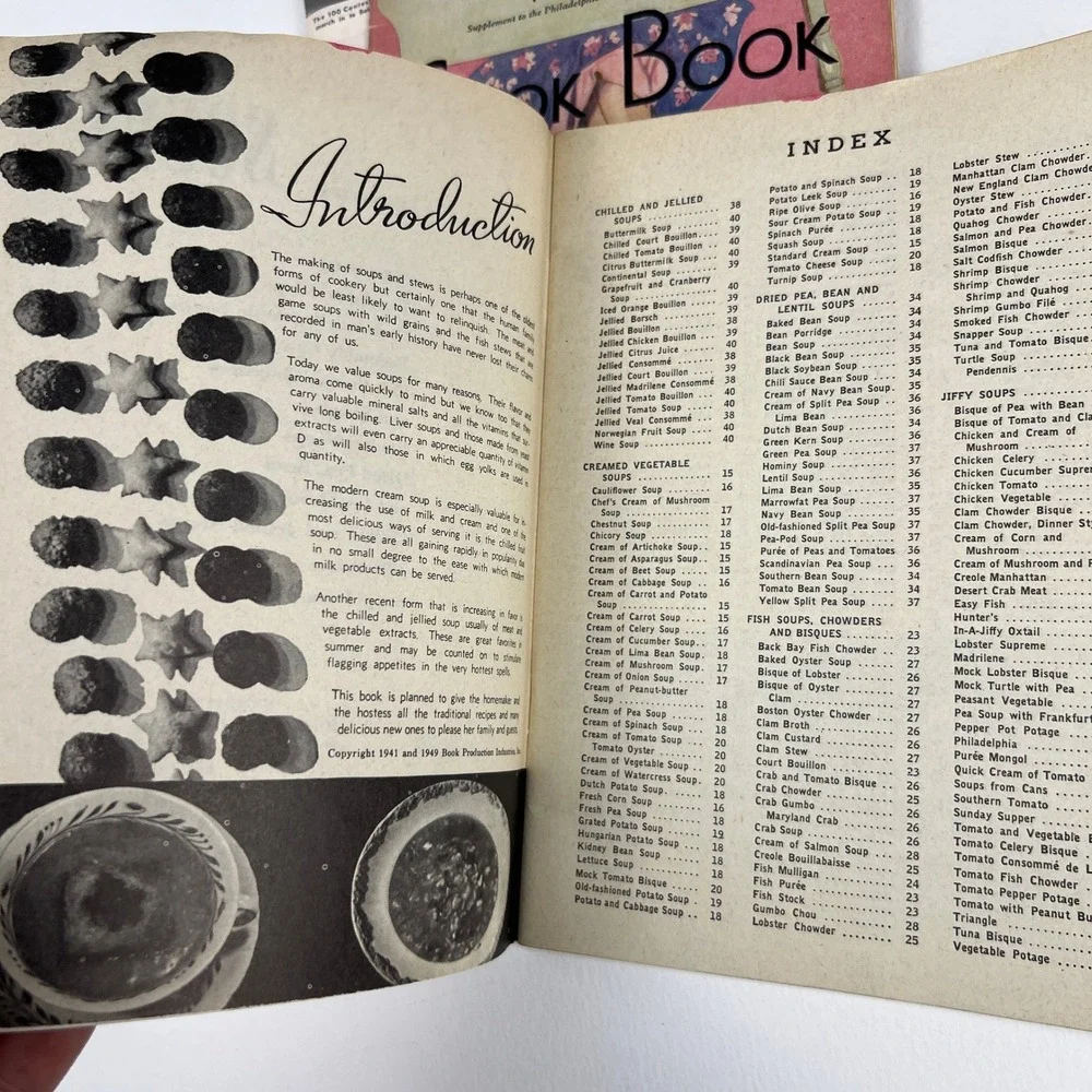 Pillsbury Culinary Arts Vintage Cookbook Lot 4pc Retro 1930s-50s Ephemera